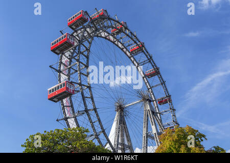 Wiener Riesenrad Wiener Riesenrad im Prater in Wien, Österreich, Austria, Europa Stockfoto