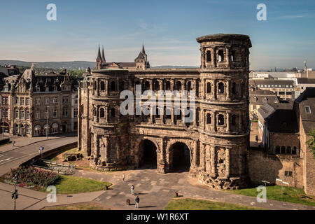 UNESCO-Welterbe Trier, Porta Nigra, Trier, Rheinland-Pfalz, Deutschland Stockfoto
