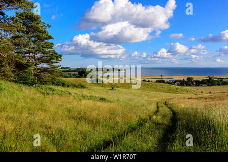 Blick von der Bakenberg, mönchgut, Rügen, Ostseeküste, Mecklenburg-Vorpommern, Deutschland Stockfoto