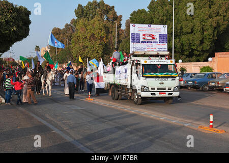 Luxor, Ägypten - 01 Mär 2017. Der Urlaub auf der Straße in Luxor. Stockfoto