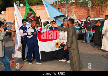 Luxor, Ägypten - 01 Mär 2017. Der Urlaub auf der Straße in Luxor. Stockfoto