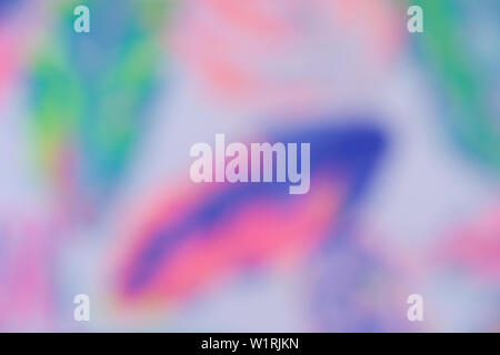 Holographische verschwommen Abstrakt Hintergrund. Irisierende gradient helle und lebendige Textur. Rainbow, Perlglanz modernen dekorativen Hintergrund. Soft Pink, Blau und Lila Farben Pastell futuristischen Tapete Stockfoto