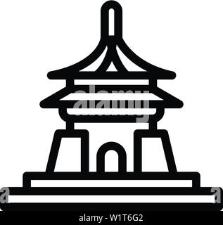 Vietnam Tempel Symbol. Überblick vietnam Tempel vektor Symbol für Web Design auf weißem Hintergrund Stock Vektor