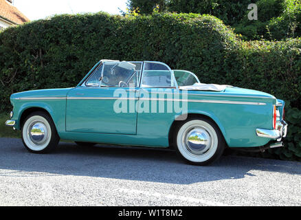 Hillman Minx, Vintage, Auto, Automobil, Cabrio, Haube unten, England, UK, Autos Stockfoto