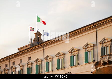 Palazzo del Quirinale, dem Sitz des Präsidenten der Italienischen Republik. Rom, Italien, Juni 2019 Stockfoto