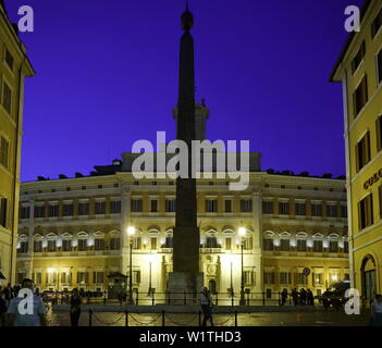 Montecitorio Palast, Sitz der italienischen Abgeordnetenkammer. Italienische Parlament Gebäude, Rom, Italien Stockfoto