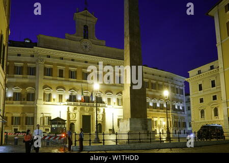 Montecitorio Palast, Sitz der italienischen Abgeordnetenkammer. Italienische Parlament Gebäude, Rom, Italien Stockfoto