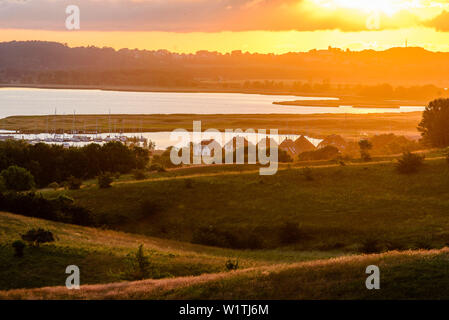 Blick von der Bakenberg, mönchgut, Rügen, Ostseeküste, Mecklenburg-Vorpommern, Deutschland Stockfoto