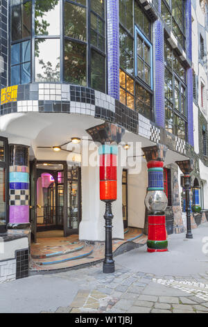 Das Kunst Haus Wien von Friedensreich Hundertwasser in Wien, Österreich, Austria, Europa Stockfoto
