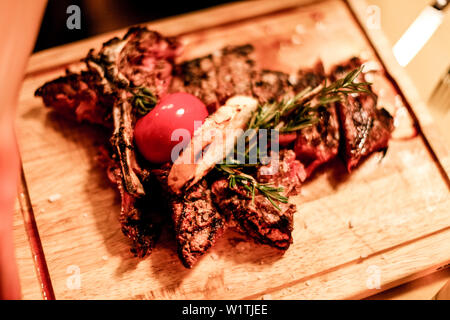 Berühmte Florentiner Steak, Florenz, Italien, Toskana, Europa Stockfoto