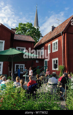 Sommergarten im Callanderska Garden Museum, Schweden Stockfoto