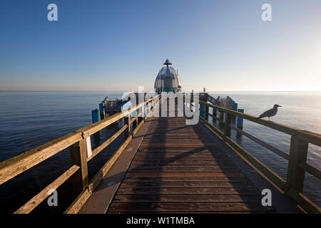 Tauchen Bell auf der Pier, Sellin, Rügen, Ostsee, Mecklenburg-Vorpommern, Deutschland Stockfoto