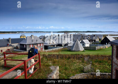 Festung Louisbourg, Atlantikküste, Nova Scotia, Kanada Stockfoto