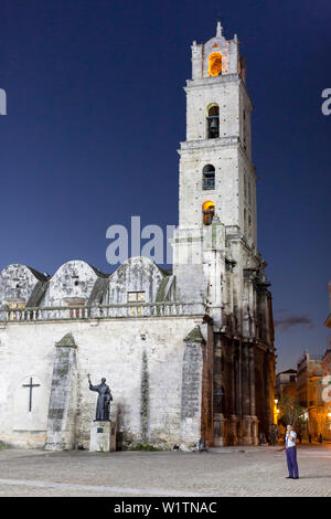 St. Francisco De Asis Basilika, Plaza de San Francisco, Altstadt, Altstadt, Habana Vieja, Havanna, Kuba, Karibik insel Stockfoto