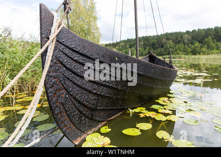 Archäologisches Freilichtmuseum Groß Raden, Mecklenburgische Seenplatte, Mecklenburger Seenplatte, Groß Raden, Mecklenburg-Vorpommern, Deutschland, Europa Stockfoto