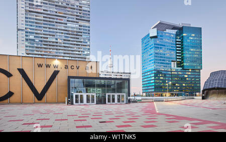 Bruno Kreisky Park, 22. Donau, Stadt, Wien, Österreich Stockfoto