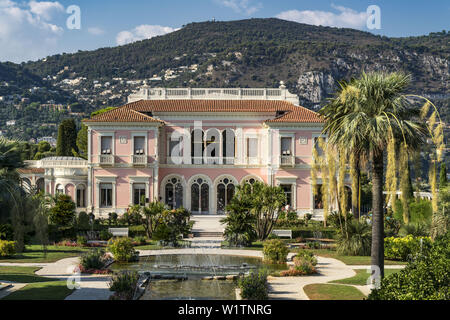 Villa Ephrussi de Rothschild, St. Jean Cap Ferrat, Frankreich Stockfoto