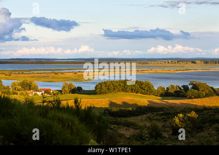 Dornbusch Nationalpark mit Blick auf Lauenburg Village, Insel Hiddensee, Mecklenburg-Vorpommern, Deutschland, Europa Stockfoto