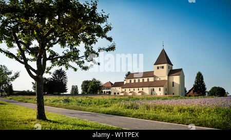 UNESCO World Herritage Kloster Insel Reichenau, St. Georg Kirche in Oberzell, Bodensee, Baden-Württemberg, Deutschland Stockfoto