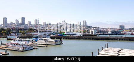 Berühmten Pier 39 in San Francisco, Kalifornien Stockfoto