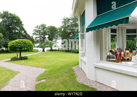 Restaurant am See Krakower Siehe, Name Ich weiss ein Haus am See, Mecklenburgische Seenplatte, Mecklenburger Seenplatte, Krakau, Mecklenburg-Vorpommern, Stockfoto