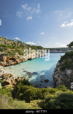Caló des Moro, Llombards, Mallorca, Balearen, Spanien Stockfoto