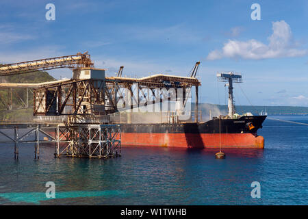 Phosphat Laden Wharf, Flying Fish Cove, Christmas Island, Australien Stockfoto