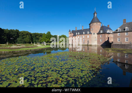 Anholt Wasserburg, in der Nähe von Isselburg, Münsterland, Nordrhein-Westfalen, Deutschland Stockfoto