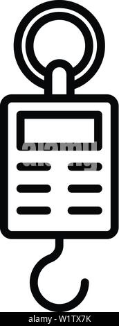 Griff elektrische Waage Symbol, outline Style Stock Vektor