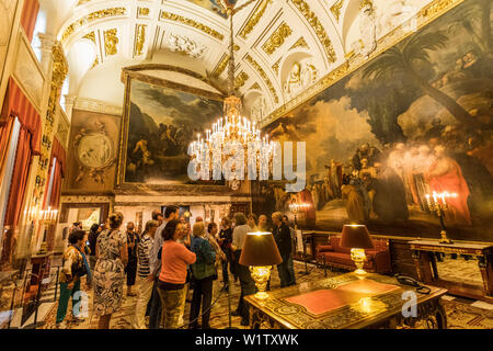 Paleis op de Dam ist der Königliche Palast in Amsterdam in Amsterdam, Niederlande Stockfoto