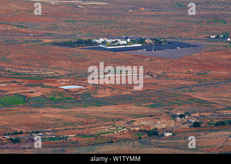 Blick vom Aussichtspunkt Mirador Morro Verlosa bei Antigua, Fuerteventura, Kanarische Inseln, Islas Canarias, Atlantik, Spanien, Europa Stockfoto