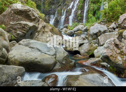 Wasserfall Cascade de la Réunion, Frankreich Grande Schlucht, Langevin, Reunion, Frankreich Stockfoto