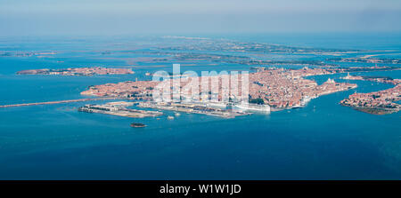 Luftaufnahme von Venedig, Venetien, Italien Stockfoto