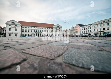 UNESCO-Welterbe Hansestadt Wismar, Marktplatz, Wismar, Mecklenburg-Vorpommern, Deutschland Stockfoto