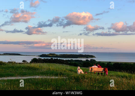 Blick von der Bakenberg, mönchgut, Rügen, Ostseeküste, Mecklenburg-Vorpommern, Deutschland Stockfoto