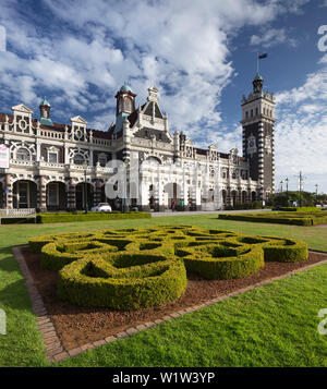 Der Bahnhof von Dunedin, Dunedin, Otago, Südinsel, Neuseeland, Ozeanien Stockfoto