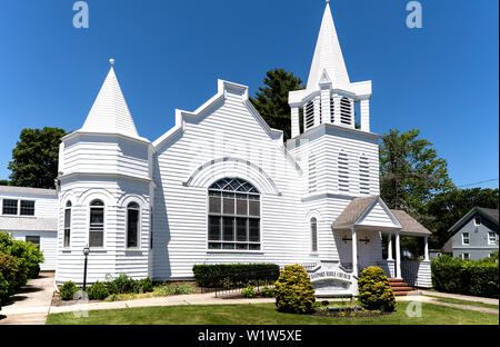 Traditionelle Klappe Kirche in Moriches Long Island New York Stockfoto