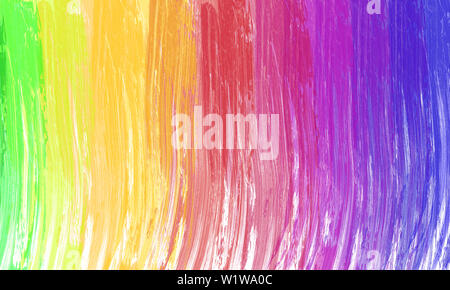 Bunte Regenbogen Hintergrund. Pinsel malen. Stockfoto