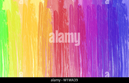 Bunte Regenbogen Hintergrund. Pinsel malen. Stockfoto