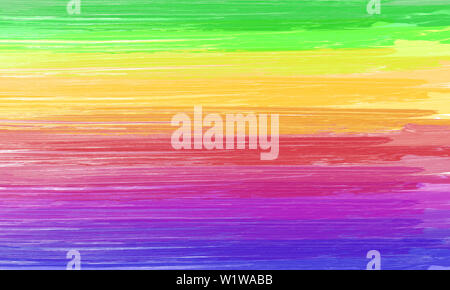 Bunte Regenbogen Hintergrund. Pinsel malen. Stockfoto