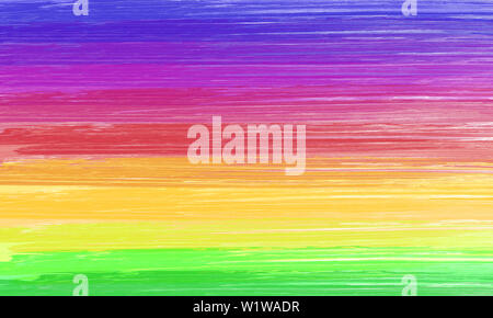 Bunte Regenbogen Hintergrund. Pinsel malen. Stockfoto