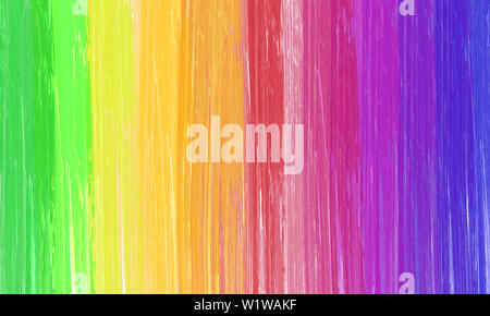 Bunte Regenbogen Hintergrund. Pinsel malen. Stockfoto