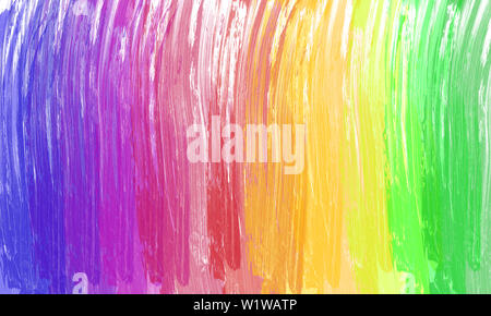 Bunte Regenbogen Hintergrund. Pinsel malen. Stockfoto