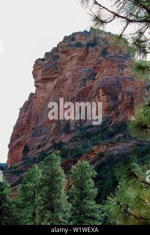 Red Rock Berge in Slide Rock State Park außerhalb Sedona Arizona Stockfoto