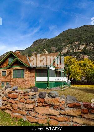 Pendley Homestead Haus 1927 Slide Rock State Park in Sedona Arizona gebaut - 4. November 2018 Stockfoto