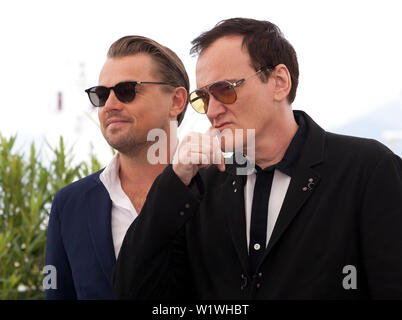 Leonardo DiCaprio und Regisseur Quentin Tarantino auf Einmal... In Holywood film Foto an der 72nd Cannes Film Festival, Mittwoch, den 22. Mai 2019, Cannes, Frankreich. Foto: Doreen Kennedy Stockfoto
