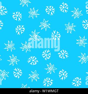 Kamille Vektor nahtlose Muster in Skizze Stil. Nahtlose Floral Design. Vektor, floralem Druck. Abstrakte Blumenmuster. Modernes Design. Hand schlecht gezeichnet Stock Vektor