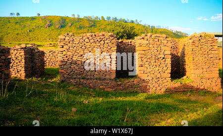 Ruinen von Queen Sheba Palast in Axum in Äthiopien Stockfoto