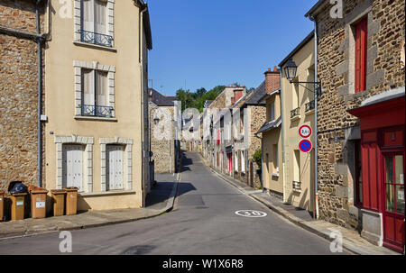 Der ältere Teil der Fougéres, Bretagne, Frankreich Stockfoto