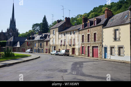 Der ältere Teil der Fougéres, Bretagne, Frankreich Stockfoto